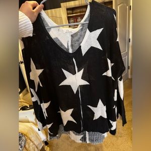 Boutique star lightweight sweater, new